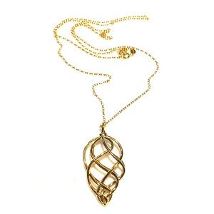 Links of London NIB Woven Necklace 18k YG vermeil